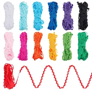 65M 13 Colors Polyester Wave Ribbon