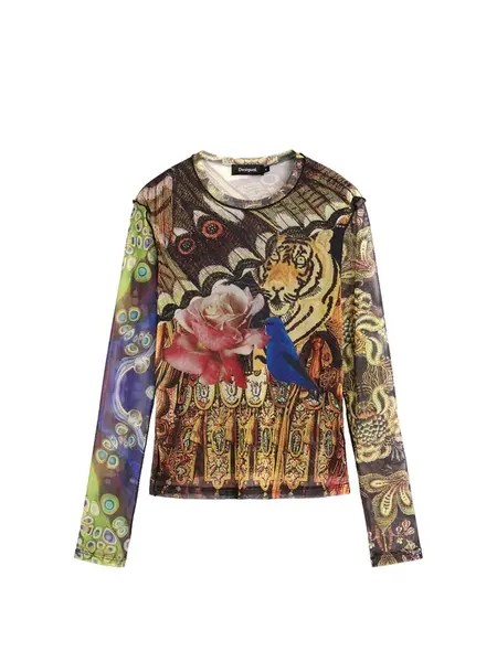 Desigual Tričko 'M. C. Lacroix'  zmiešané farby