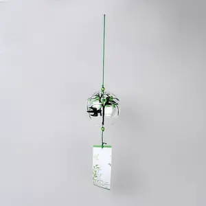 Japanese Glass Half Round Wind Chimes