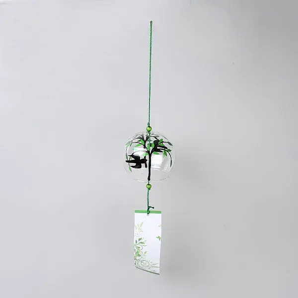 Japanese Glass Half Round Wind Chimes