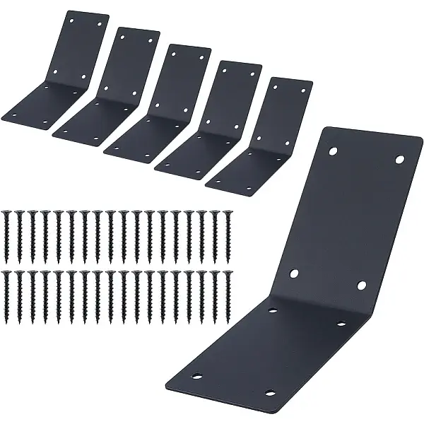 6Pcs Iron Angle Brackets