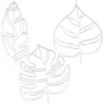Leaf Acrylic Mirror Wall Stickers