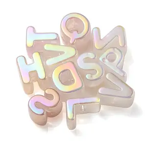 Opaque Rainbow Iridescent Acrylic Beads