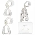 3Pcs 3 Style 925 Sterling Silver Pendant Bails