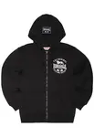 LONSDALE Tepláková bunda 'Seghill'  čierna / biela
