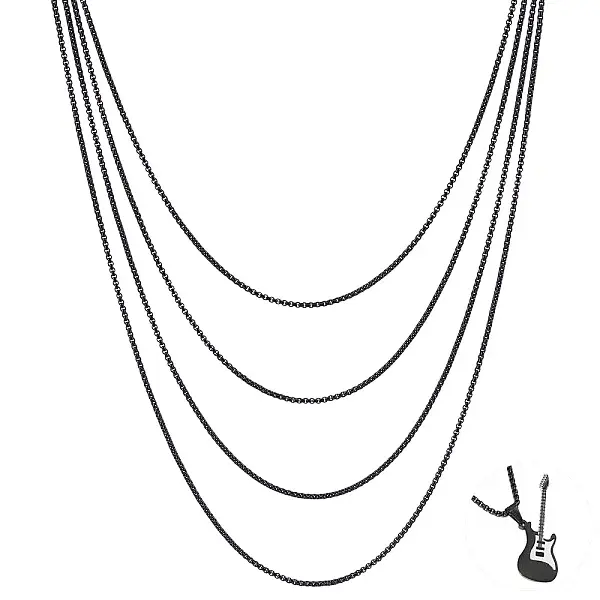 4.9-5m Spray Painted Stainless Steel Box Chains