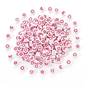 White Opaque Acrylic Beads