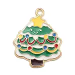 Christmas Theme Alloy Enamel Pendants