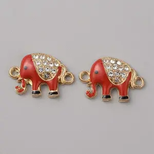 Alloy Crystal Rhinestone Connector Charms