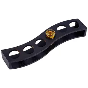 6 Hole Bamboo Wine Glass Organizer Holder