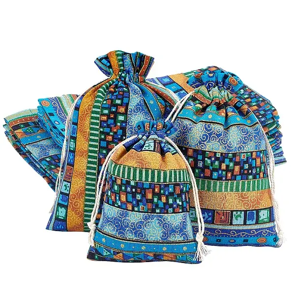 20Pcs 3 Styles National Style Cloth Storage Bag