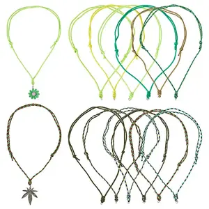 12Pcs Polyester & Spandex Cord Necklaces Making