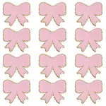 12Pcs Polyester Embroider Thread Iron on/Sew On Patches