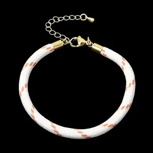 Braided Round Polyester Cord Bracelet Makings