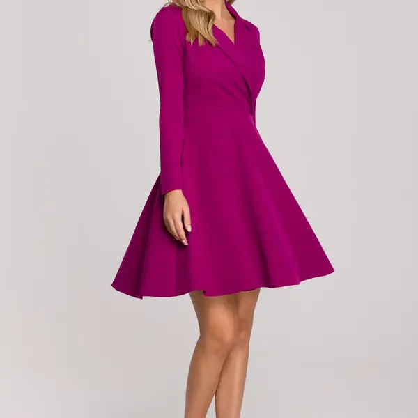 Dámské šaty Makover Makover_Dress_K138_Crepe_Pink
