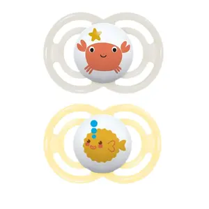 MAM Dudlík Perfect 6m+ 2 ks krab/ryba