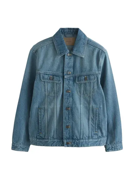 Next Prechodná bunda  modrá denim