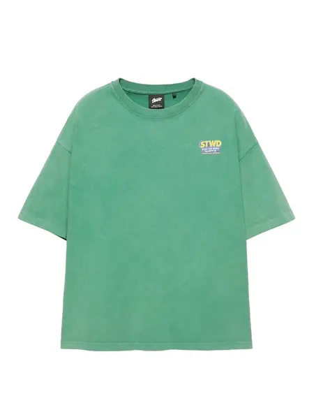 Pull&Bear Tričko 'STWD'  modrá / žltá / svetlozelená / červená