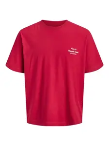 Jack & Jones Junior Tričko 'JORNorberto'  červená / biela