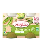 BABYBIO Príkrm zelená zelenina (2x 130 g)