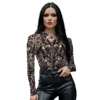 Dámsky body Tetovanie Smrtka L 42-44