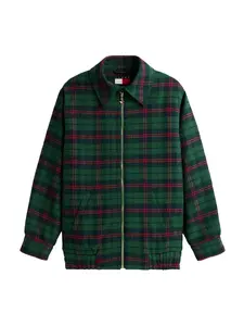 Tommy Jeans Prechodná bunda  zelená