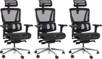 MERCURY 3PACK Ergonomická kancelářská židle LISA černá (3 ks)