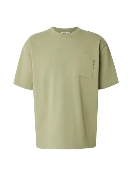 SCOTCH & SODA Tričko 'Seasonal Core 3'  kaki