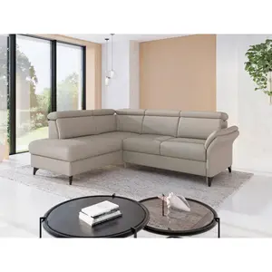 Sit & More ROHOVÁ SEDAČKA, textil, šedohnědá