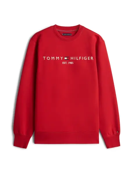 TOMMY HILFIGER Mikina  červená / biela