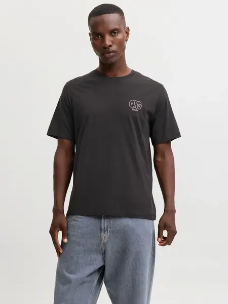 JACK & JONES Tričko 'JORURBAN'  čierna / biela