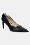 Kožené lodičky Calvin Klein ESS STILETTO 70 černá barva, HW0HW02607