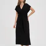 Marisse Black Midi Dress