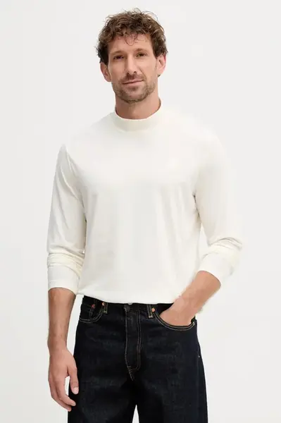 Bavlněné tričko s dlouhým rukávem Karl Lagerfeld