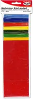 Sada barevných voskových plátků na zdobení svíček 8 barev