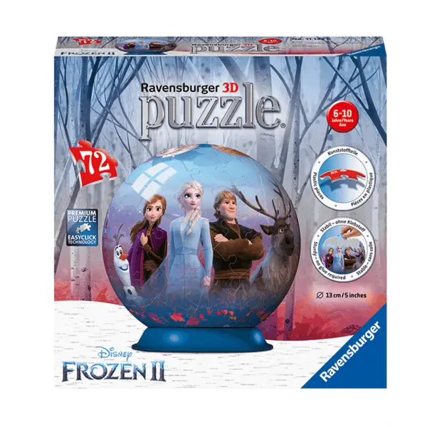 3D Puzzle Ravensburger Puzzleball Ledové království 2 (Frozen) - 72 dílů