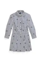 Dívčí šaty Polo Ralph Lauren tmavomodrá barva, mini, 312978282001