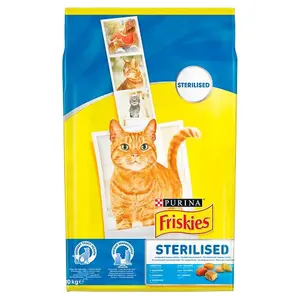 Friskies Steril granule pro kočky - s lososem a přidanou zeleninou 10 kg