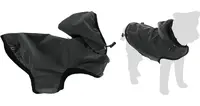 Flamingo Luza reflexní kabát pro psy - šedý A: 55 cm B: 46-52 cm C: 68-72 cm