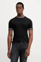 Bavlněné tričko BOSS H-Tessler 200 pánské, černá barva, 50543858