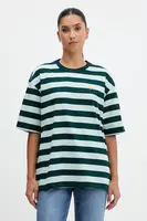 Tričko adidas Originals Striped Ss Tee dámské, zelená barva, KF2322