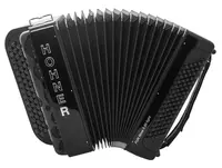 Hohner Fun Nova II 80 light, black celluloid, B-stepped (použité)