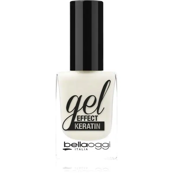 bellaoggi Gel Effect Keratin Nail Polish lak na nechty odtieň Milky White 10 ml