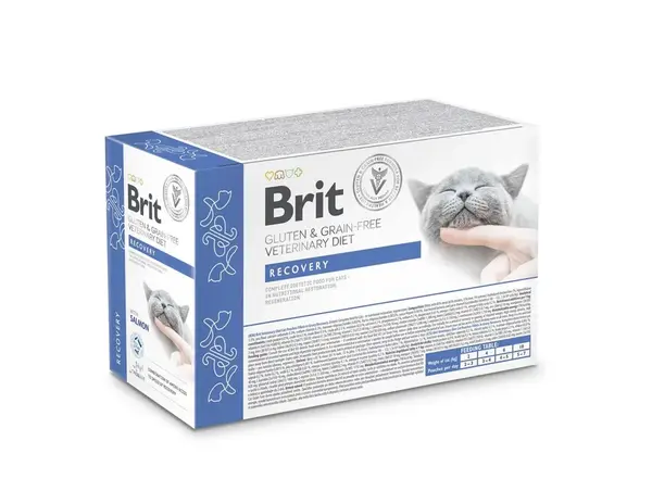 Brit Veterinary Diet Recovery vlhké krmivo pre mačky 12 x 85 g