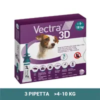 Vectra 3D kvapky pre psov 3 x 1,6 ml pipety pre malých psov (>4 - 10 kg, zelená)