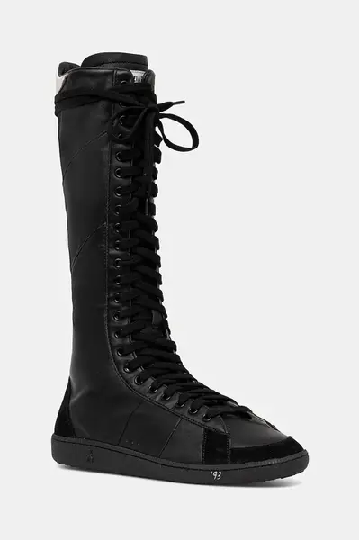 Kožené kecky Patrizia Pepe černá barva, 8Y0145 L150 K101