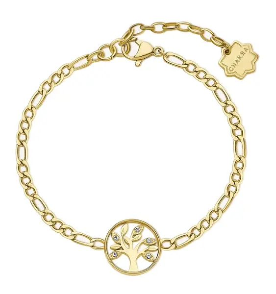 Brosway Pozlacený náramek Strom života Chakra BHKB144