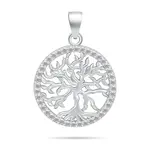 Brilio Silver Nadčasový stříbrný přívěsek Strom života se zirkony PT133W