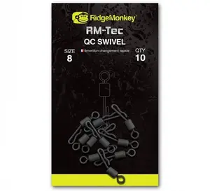Ridgemonkey rychlovýměnný obratlík quick change swivel velikost 8