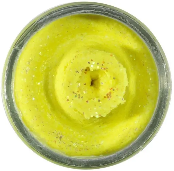 Berkley těsto na pstruhy troutbait sinking - třpytivá sluníčková žlutá